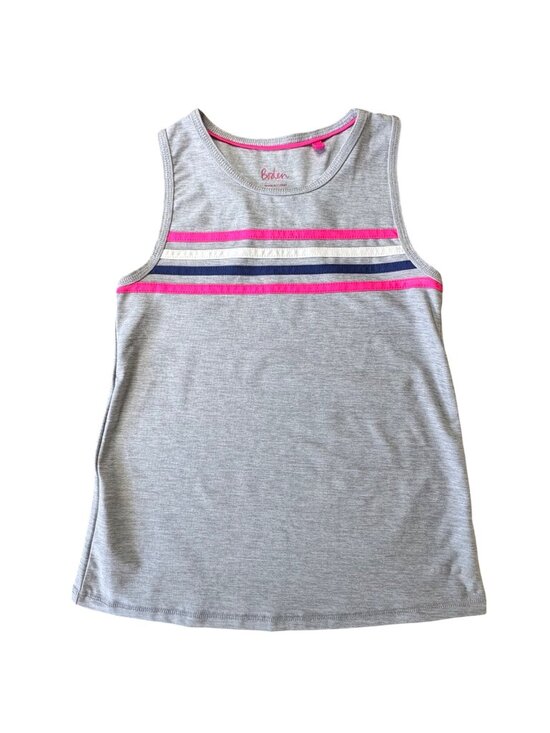 Boden Other - MINI BODEN Athletic Racer Back Tank Top Girls 9-10 140 Grey Muscle Summer Shirt